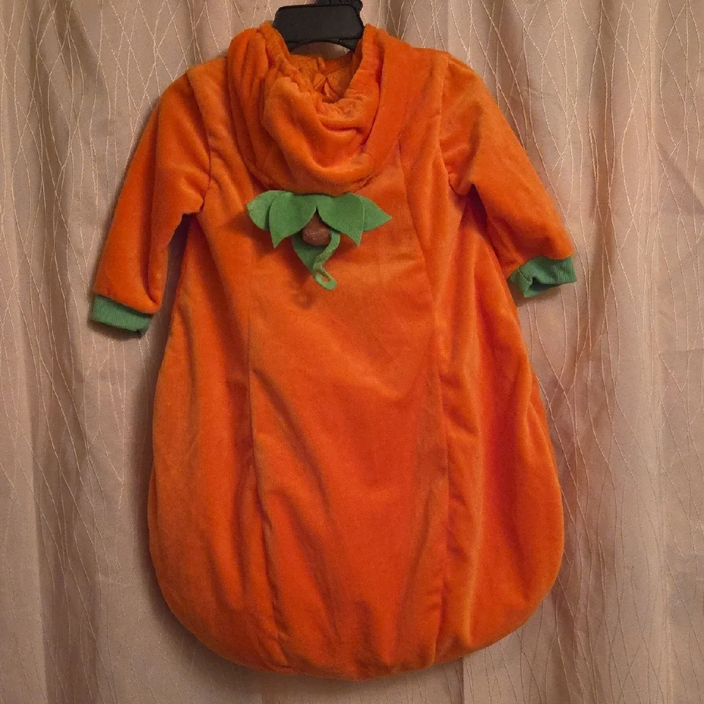 Cozy Orange Sleep Sack‎ with Green Trim